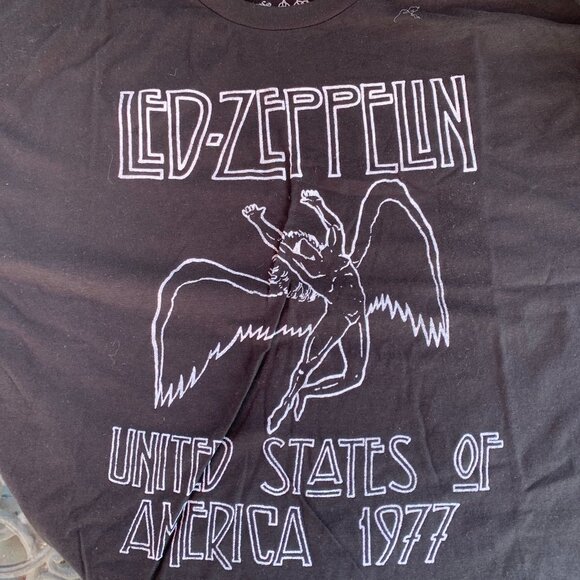 COPY - Led Zeppelin Men’s Black T-Shirt Size XL - Picture 3 of 4
